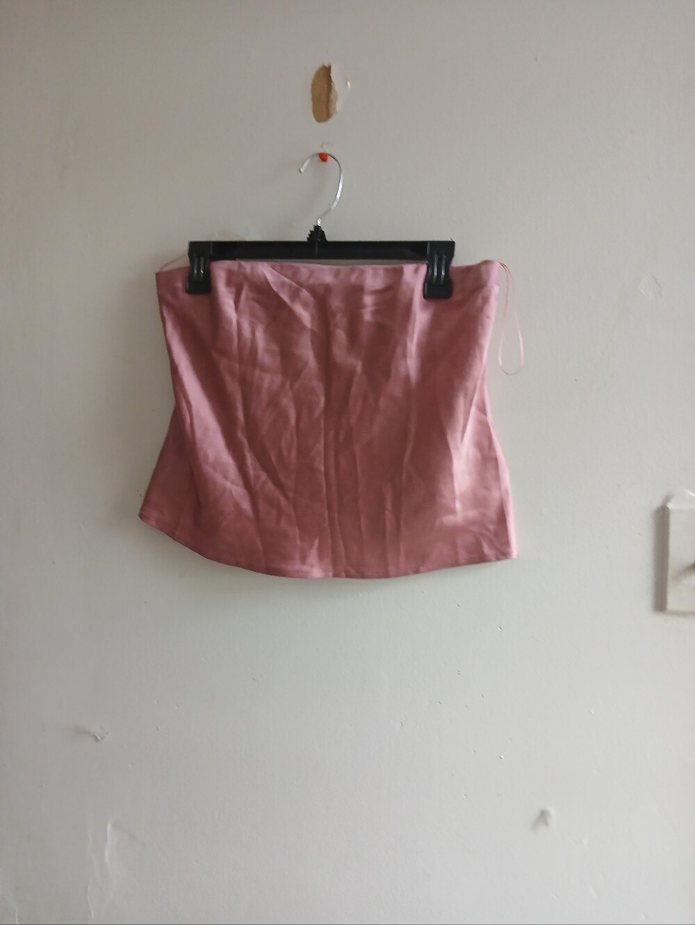 Reformation Dusty Pink Strapless Crop Top